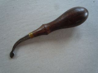 Antique H.  F.  Osborne Leather Work Crease Tool Or Channel Opening