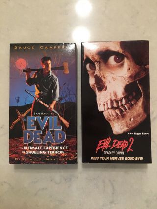 The Evil Dead Vhs 1 And 2 Rare And In