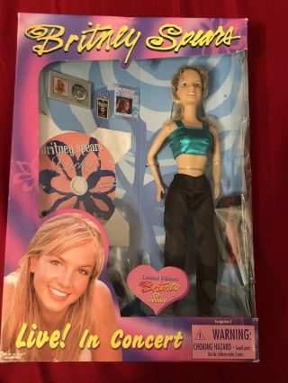 Britney Spears Rare Live In Concert Doll 2000 Limited Edition Cd Lucky Pop Quwne