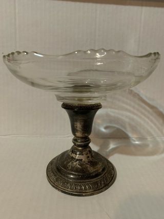 Frank M.  Whiting Sterling Weighted N2000 Pedestal Candy Dish/candle Stick