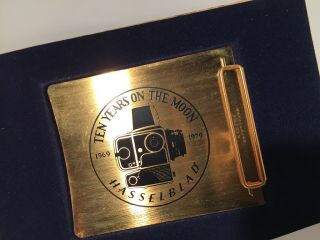 Hasselblad 10 Years On The Moon Gold Darkslide Collectors Rare