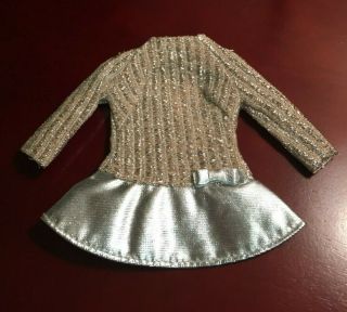 Vintage Mod Barbie: 1885 Silver Sparkle (salute To Silver) Dress
