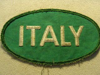 Wwii U.  S Military Rare Italy Prisoner Patch Italian Prisoner Of War Pow