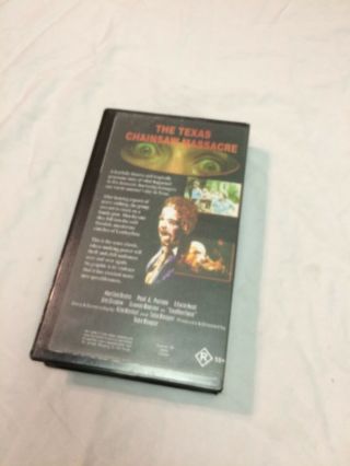 The Texas Chainsaw Massacre VHS Astral Video Rare Horror Movie Clamshell Box 2