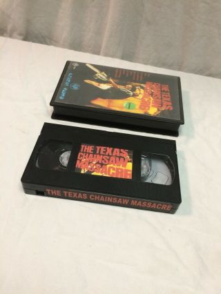 The Texas Chainsaw Massacre VHS Astral Video Rare Horror Movie Clamshell Box 3