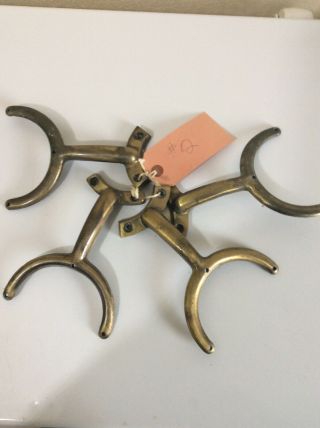 4 Hunter Ceiling Fan Irons 52 " Antique Brass