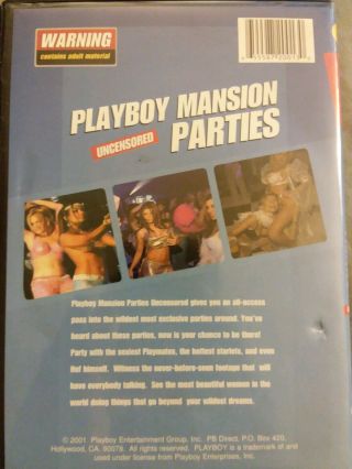 Playboy Mansion Parties DVD all access uncensored wild never seen Rare shp 3