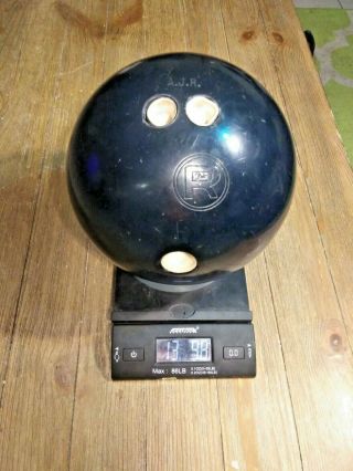 Vintage Navy Blue Reactive Hammer Fab Fabbal Rare Bowling Ball 13 Pound 10 Oz
