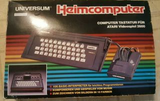 Rare Universum Keyboard For Atari 2600 Video Game System Nmib