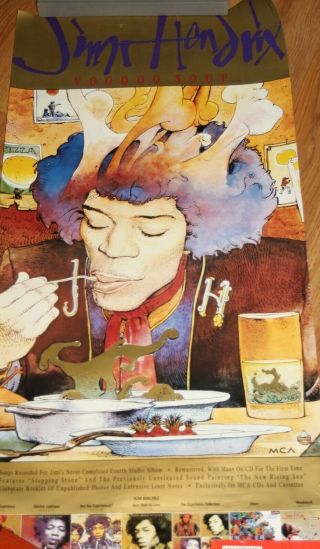 Jimi Hendrix Rare Voodoo Soup Cd / Lp Cover Art Poster