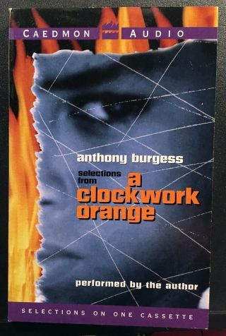 A Clockwork Orange Read By Anthony Burgess Audiobook,  Cd Rare
