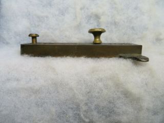 Antique Eastlake Bronze Brass Door Hardware Latch Deadbolt Push Button Patd 1880 2