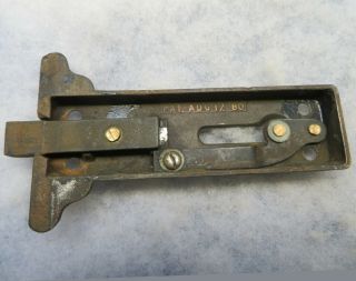 Antique Eastlake Bronze Brass Door Hardware Latch Deadbolt Push Button Patd 1880 3