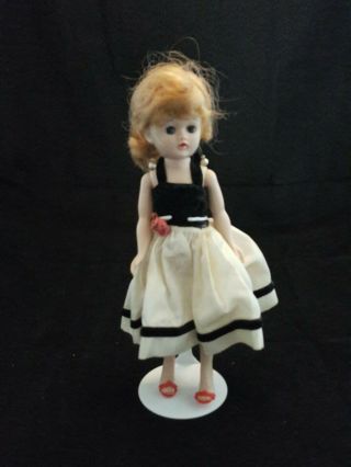Vintage 11 " Jill Doll & 1957 Vogue Jill Tagged Dress With High Heels
