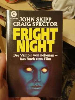 Fright Night John Skipp Rare German Language Paperback Film Tie In Craig Spector