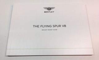 2015 Bentley Flying Spur V8 Dealer Pocket Guide Rare Dealer Only Item