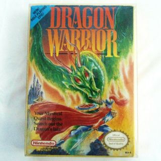 Dragon Warrior 1986 Nintendo Nes Game Complete Box Cib Rare Near