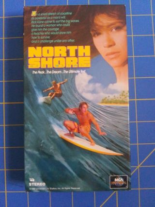 North Shore Vhs 80s Surfing 1987 Mca John Philbin Matt Adler Nia Peeples Rare