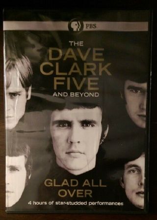 The Dave Clark Five And Beyond - Glad All Over Dvd Rare Pbs 4 Hours 2 - Disc Oop