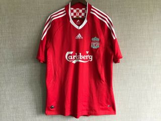 Liverpool Adidas Home Football Shirt Soccer Jersey 2008/2009 Adult Rare Camiseta