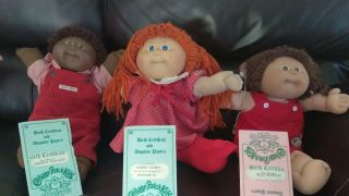 Cabbage Patch Kids, .  All Signed By Xavier Roberts Pre 1985
