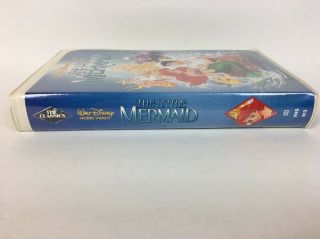 The Little Mermaid VHS Disney Vintage BLACK DIAMOND CLASSICS BANNED COVER RARE 3