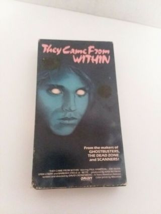 They Came From Within Vhs,  Rare Horror