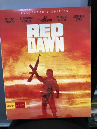 Red Dawn Blu Ray Shout Select Rare Slipcover Collector 