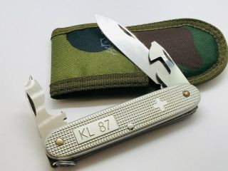 Victorinox Kl87 Dutch Army Official Knife Dak Silver Alox Pioneer Rare,  Sheath