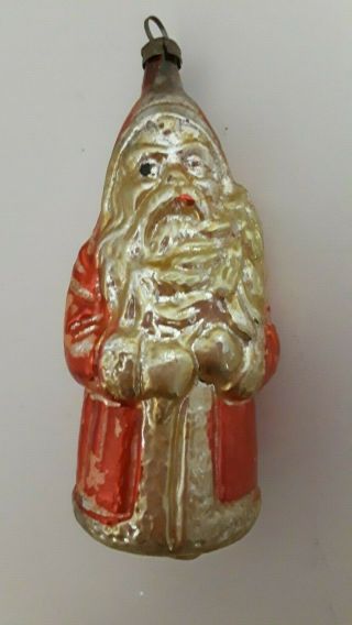 Antique German Christmas Ornament Santa Clause Very Fragile Mercury