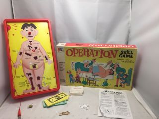 Vintage Rare Operation Game Smoking Doctor 1965 Milton Bradley 100 All There