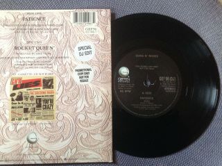 Guns N’ Roses - Patience Rare Uk 1989 Promo Only Dj Version / Heavy Metal /mint -