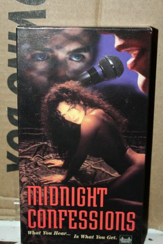 Vintage 1995 Midnight Confessions Vhs Erotic Thriller Teg55171 Rare Carol Hoyt