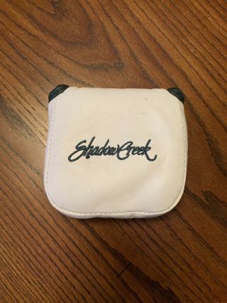 Shadow Creek Golf Club Links & Kings Leather Mallet Putter Headcover Rare Logo