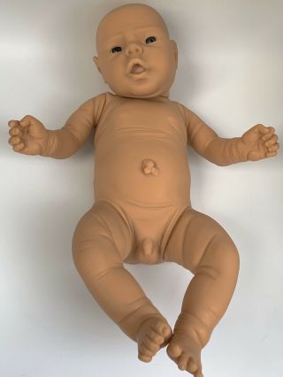 Vintage JESMAR Baby Boy Doll Anatomically Correct Realistic Reborn Made in Spain 2