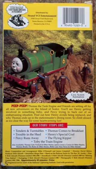 RARE “Thomas The Tank Engine - Tenders & Turntables” VHS Told By Ringo Starr 2