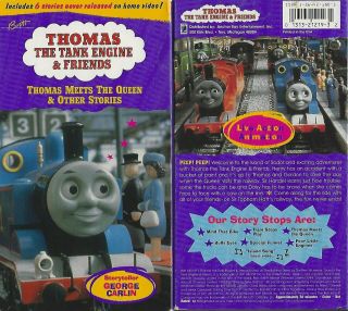 Rare Vintage Thomas Train Tank Engine Friends Thomas Meets The Queen Vhs Video