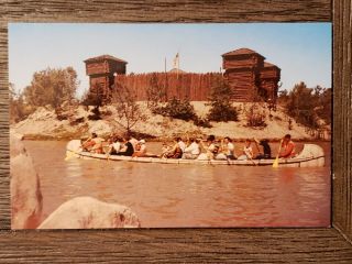 Disneyland Rare Frontierland Canoe Vintage Post Card