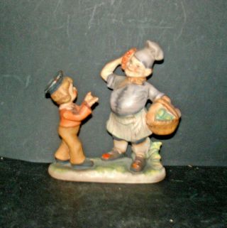 Rare Vintage Lefton Nursery Rhyme Simple Simon Met A Pieman Figurine 1255
