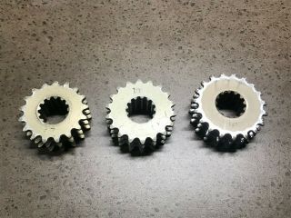 Set Of 3 Vintage Yamaha Aluminum Top Gears For Srx Gpx Exciter 17,  18 & 19 Tooth