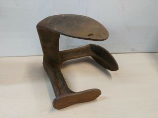 Antique Cast Iron Cobblers Shoe Last 3 Way Tool Anvil @7d