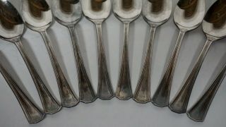 10 National Silver Co Silverplate 1915 One Demitasse Spoons Rothlisberger EUC 3