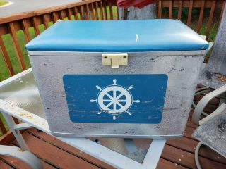 Wards Western Field Vintage 50’s Cooler Ice Box Cronstrom 