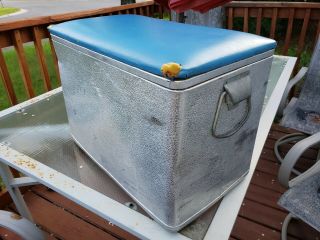 Wards Western Field Vintage 50’s Cooler Ice Box Cronstrom ' s RARE 3