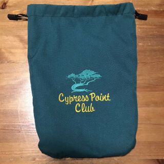 Cypress Point Gold Club Ping Kelly Green Fully Lined Drawstring Shoes Bag Rare
