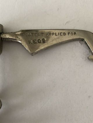 Very Rare And Early Version Patent Applied For Flint & Co.  Peg & Worm Corkscrew