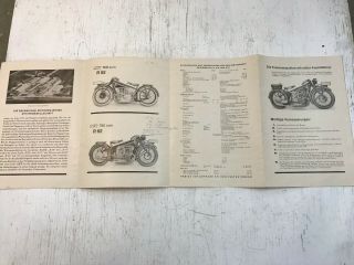 Die Bmw R52 R62 Motorrader Brochure Books Rare In German