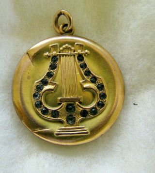 Rare Antique Art Nouveau Gold Fill Locket Ornate Victorian Repousse S&bl Co.