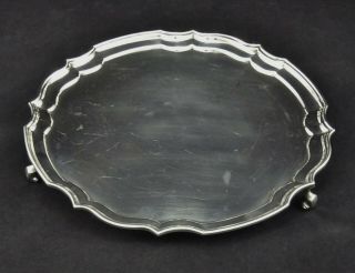 VINTAGE HARRISON FISHER MIRROR FINISH EMBOSSED PLATE DISH SALVER SILVER PLATED 2