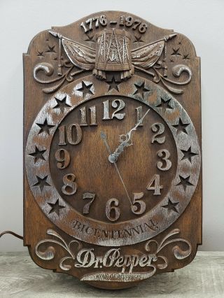 Rare Vintage Dr.  Pepper Bicentennial Wall Clock/sign - Parts